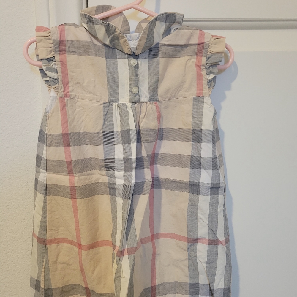 Authentic Burberry Toddler Checkered Dress